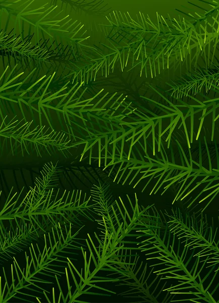 ツリーの松の枝のベクトルの背景 — ストックベクタ