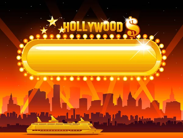 Vektor hollywood Hintergrund — Stockvektor