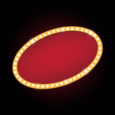Parlak tiyatro parlayan retro sinema neon tabela