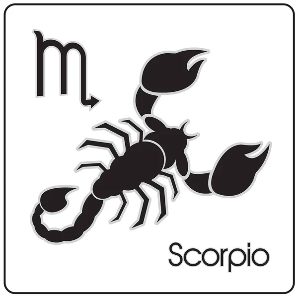 Signo astrológico del zodíaco de Escorpio — Vector de stock