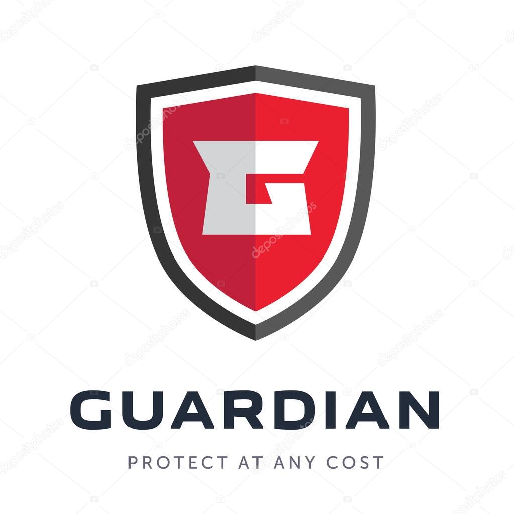 Security company logo ready to use. Abstract symbol of securit. Shield logo. Shield icon.