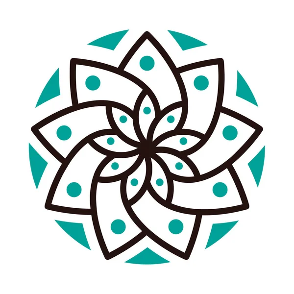 Logotipo de mandala geométrico simple. Logo circular para boutique