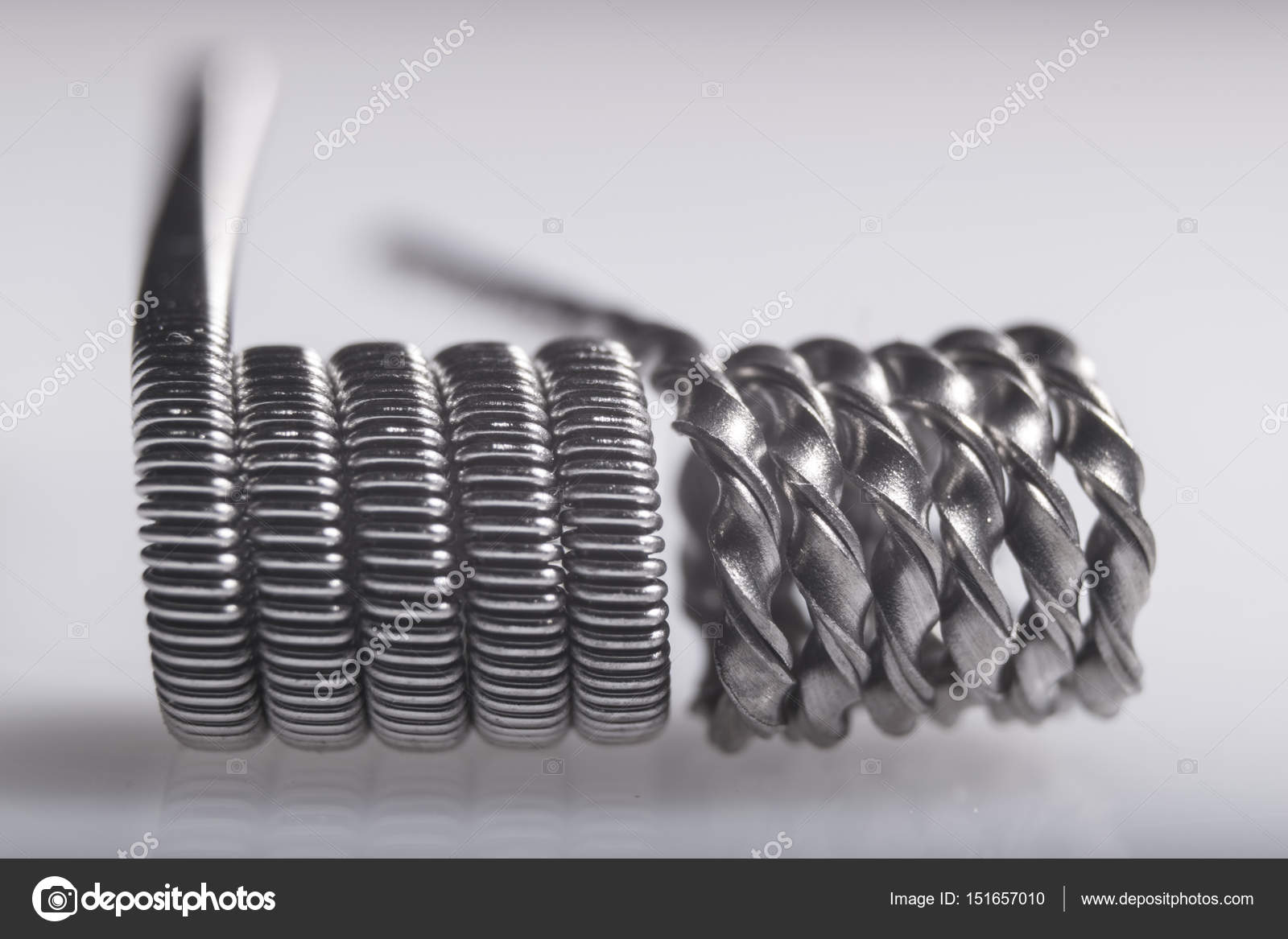 Twisted multi Strand vaping coils example. ⬇ Stock Photo, Image by