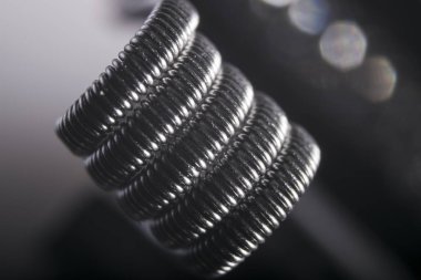 Twisted multi Strand vaping coils example. clipart