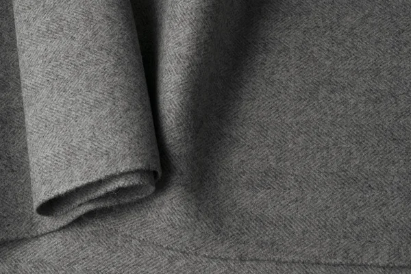 Tissu laine grise, textile à motifs — Photo