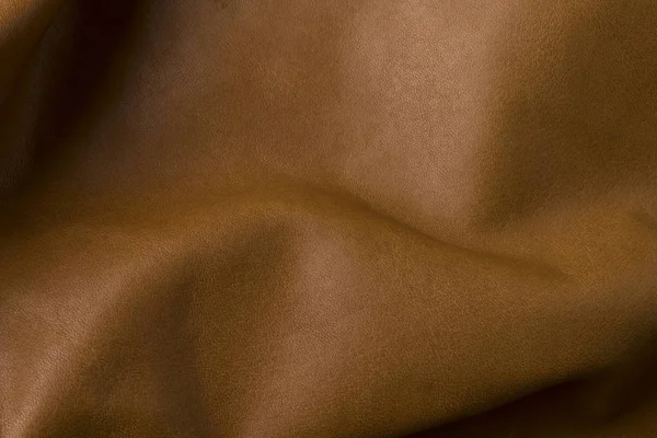 穿真正自然的深棕色皮革纹理背景，旧复古真皮. — 图库照片