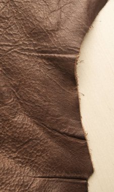 Kahverengi deri doku ve arka plan. 