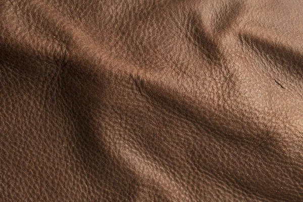 Texture e sfondo in pelle marrone . — Foto Stock