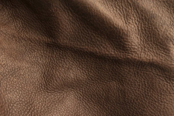 Texture e sfondo in pelle marrone . — Foto Stock