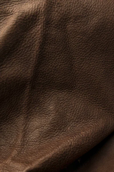 Textura y fondo de cuero marrón . —  Fotos de Stock