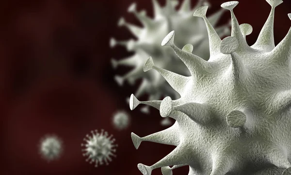 Focar Celule Coronavirus Epidemie Boală Coronavirus 2019 2020 Covid Cauzat — Fotografie, imagine de stoc