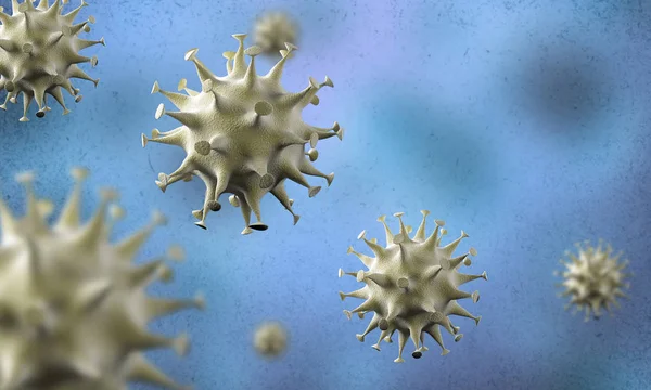 Coronavirus Cells Outbreak Epidemic Coronavirus Disease 2019 2020 Covid Caused — Stock Photo, Image