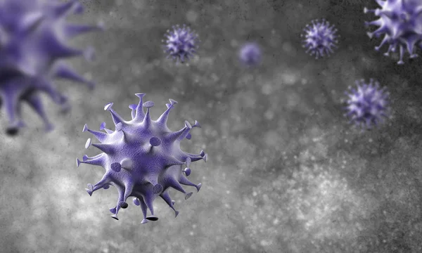 Brote Células Coronavirus Una Epidemia Enfermedad Coronavirus 2019 2020 Covid — Foto de Stock