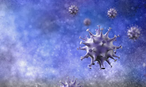 Brote Células Coronavirus Una Epidemia Enfermedad Coronavirus 2019 2020 Covid — Foto de Stock