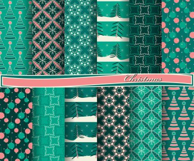 Noel soyut vektör kağıt Dekoratif şekiller ve karalama defteri için tasarım öğeleri kümesi