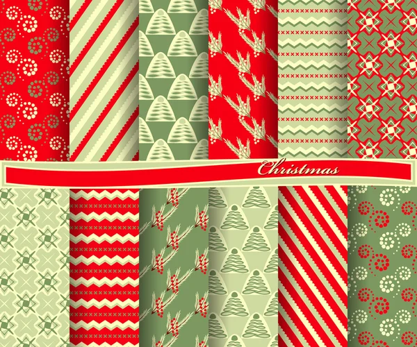 Σύνολο των Χριστουγέννων αφηρημένη διάνυσμα χαρτί με διακοσμητικά σχήματα και τα στοιχεία σχεδίου για λεύκωμα — Διανυσματικό Αρχείο