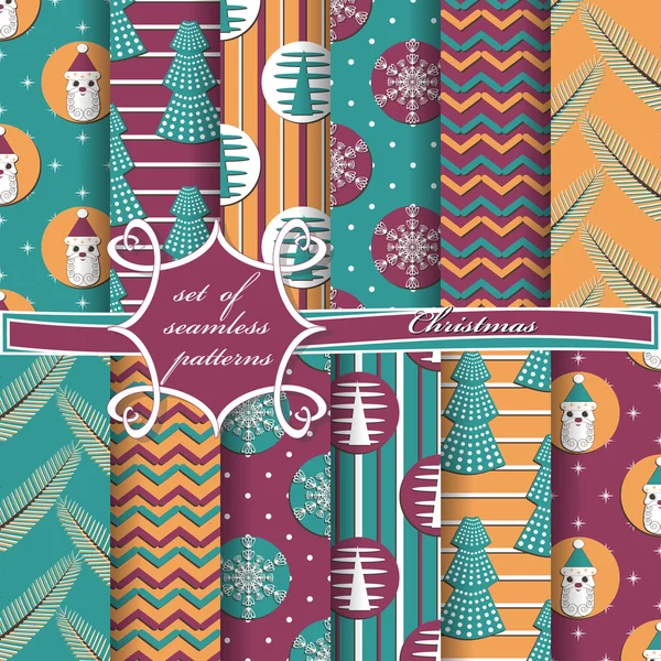 Noel sorunsuz vektör çizim kümesi. Noel simgeler, Noel desenleri