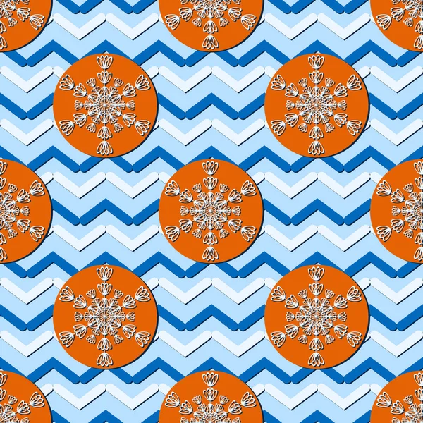 Illustration vectorielle transparente Fond de Noël avec flocon de neige — Image vectorielle
