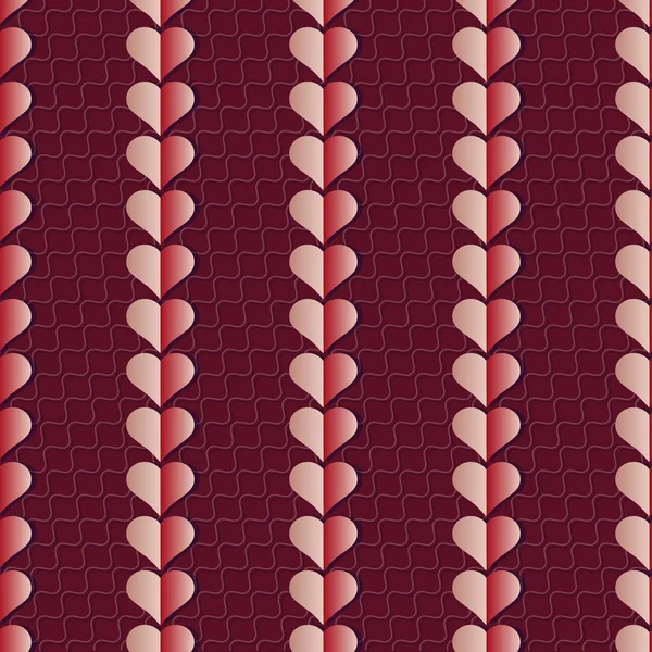 Vector εικονογράφηση του Αγίου Βαλεντίνου. Διακοσμητική καρδιά, αφηρημένα φόντο — Διανυσματικό Αρχείο