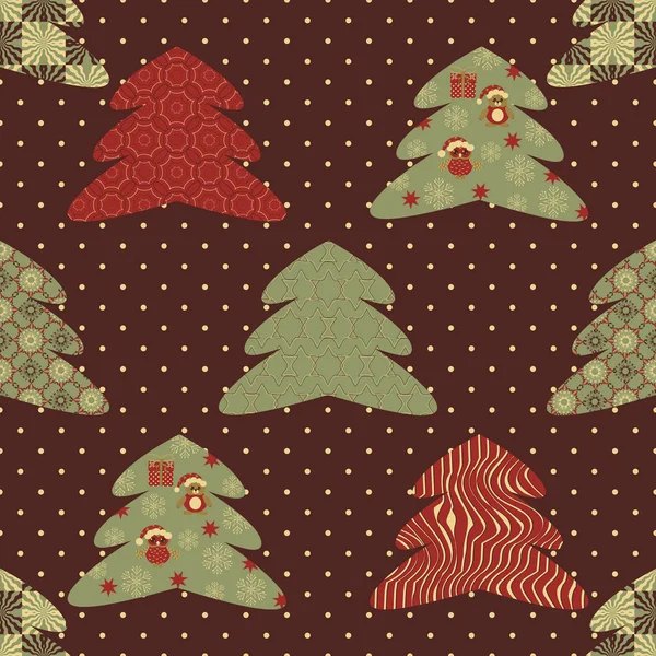 Conjunto vectorial de árboles de Navidad decorativos. Ilustración perfecta — Vector de stock