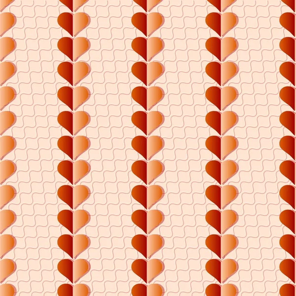 Illustrazione vettoriale di San Valentino. Cuore decorativo, sfondo astratto — Vettoriale Stock