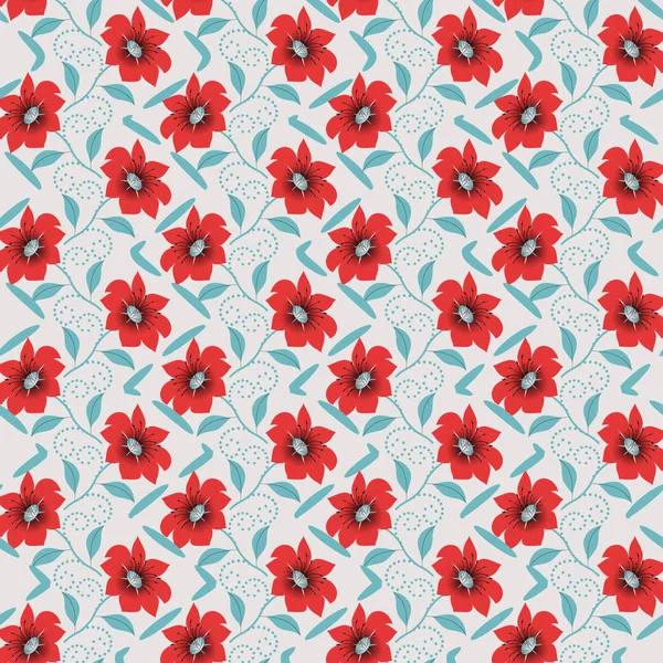 Vector abstracto ilustración floral — Vector de stock