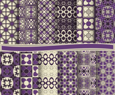 Dekoratif çiçek, şekiller ve tasarım öğeleri için karalama defteri kağıdına soyut vektör kümesi  