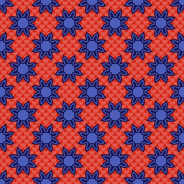 Sorunsuz vektör çizim arka plan Sevgililer günü. Dekoratif çiçek, kalp