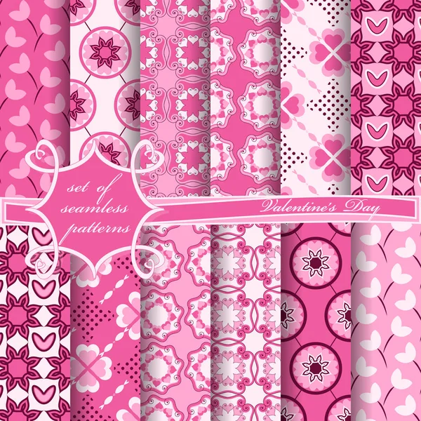 Ensemble d'illustration vectorielle transparente de la Saint-Valentin. Coeur, formes abstraites, fleurs décoratives — Image vectorielle