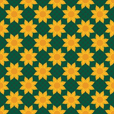 Sorunsuz vektör çizim arka plan Sevgililer günü. Dekoratif çiçek, kalp