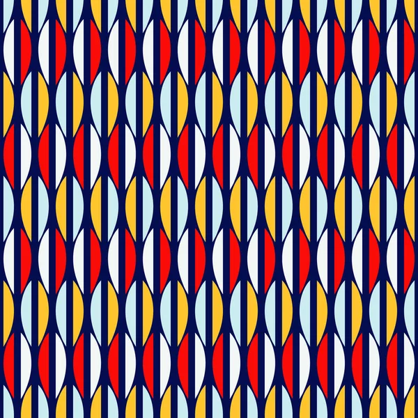 Nahtlose Vektorillustration Hintergrund der abstrakten Formen von Halbkreisen — Stockvektor