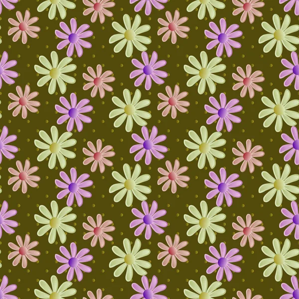 Ilustración vectorial abstracta de fondo floral — Archivo Imágenes Vectoriales