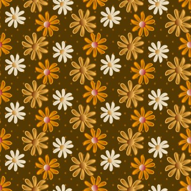 Çiçek arkaplanının soyut vektör çizimi