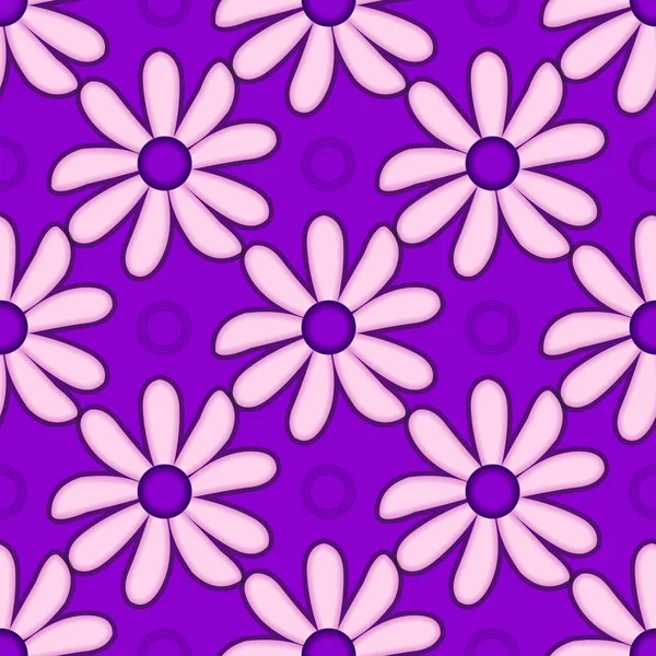 Ilustração de fundo floral vetor sem costura — Vetor de Stock