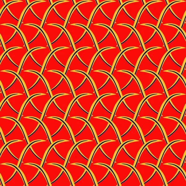 交差する波線のシームレスな抽象的なベクトル イラスト背景 — ストックベクタ