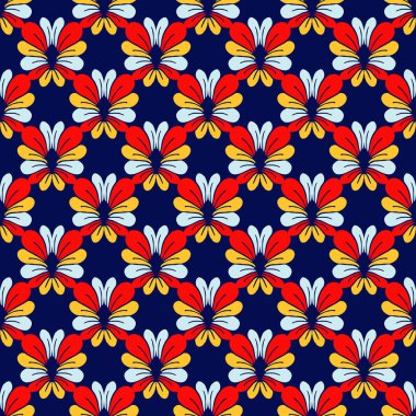 Sorunsuz vektör çiçek resimde arka plan soyut çiçek