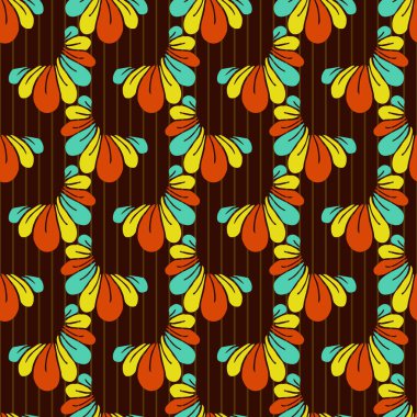 Sorunsuz vektör çiçek arka plan çok soyut yaprağı