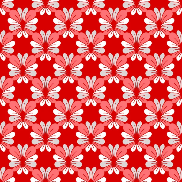 Naadloze vector floral afbeelding achtergrond van abstracte bloemen — Stockvector