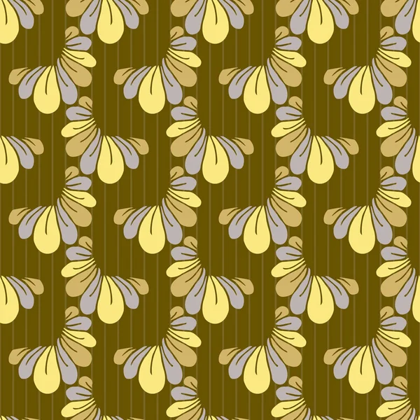 Fundo floral vetor sem costura de pétalas abstratas — Vetor de Stock