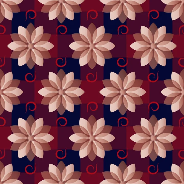 Vektorový obrázek pozadí dekorativní květiny — Stockový vektor