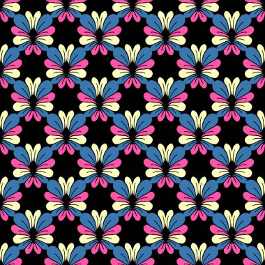 Sorunsuz vektör çiçek resimde arka plan soyut çiçek