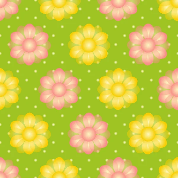 Vector abstracto fondo floral ilustración — Vector de stock