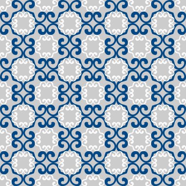 Sorunsuz vektör arka plan. Soyut şekiller dekoratif desen