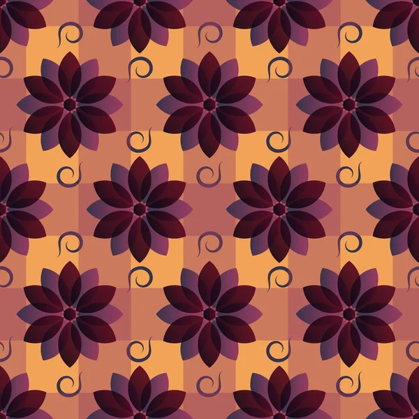装飾花のベクトル イラスト背景 — ストックベクタ