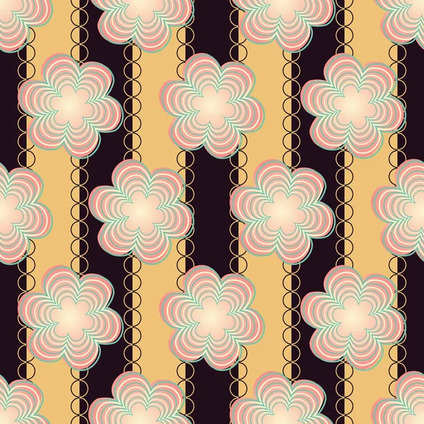 Ilustración vectorial abstracta de fondo floral decorativo — Archivo Imágenes Vectoriales