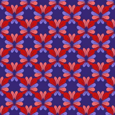 Sorunsuz vektör çiçek resimde arka plan soyut çiçek