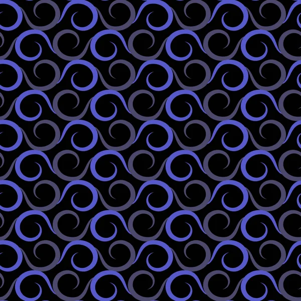 Sömlös abstrakt vektor illustration bakgrund av virvlar — Stock vektor
