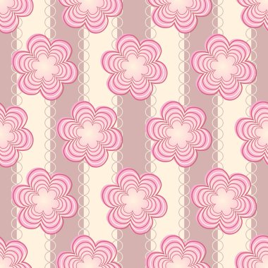 Dekoratif çiçek arka plan tasarlamak vektör çizim