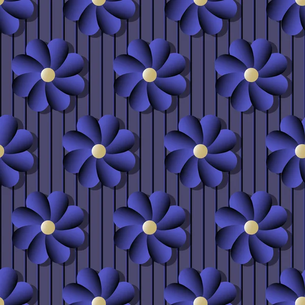 Vektor illustration bakgrund av dekorativa blommor — Stock vektor