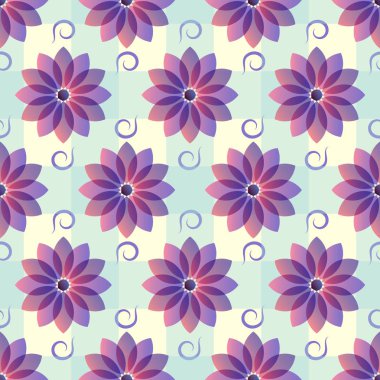 Vektör çizim arka plan dekoratif çiçek